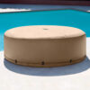 Intex 28523 - Copertura per PureSpa Rotonda ad Efficienza Energetica, Schiuma, Beige, 196x71 cm