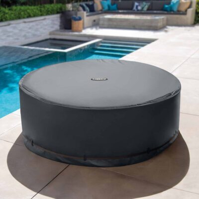 Intex 28532  Telo Termico Copertura Solare per PureSpa Rotonda, 6 posti, ad Efficienza Energetica, Nero,  216 cm
