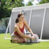 Intex 28636  Pompa Filtro a Cartuccia Krystal Clear, Flusso d'Acqua 5678 Lh, Flusso di Sistema 4353 Lh, per Piscine Easy Set da 549 cm, Frame da 549-610 cm, Ovale da 503-610 cm, Plastica, Grigio