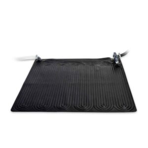Intex 28685 - Pannello Solare per Piscina, Adattatori Inclusi, PVC, Nero, 120x120 cm