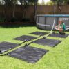 Intex 28685 - Pannello Solare per Piscina, Adattatori Inclusi, PVC, Nero, 120x120 cm