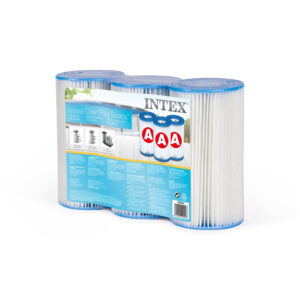 Intex 29003 - Cartuccia Modello A, 3 pezzi, Bianco