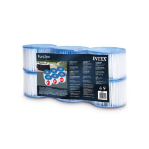Intex 29011 - Cartuccia Modello S1 per PureSpa, 6 pezzi, Bianco