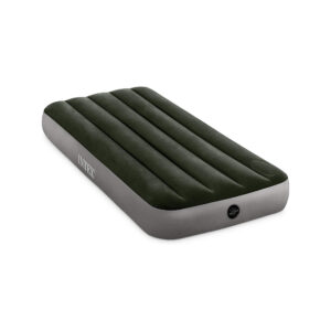Intex 64761 - Materasso Gonfiabile Dura-Beam Downy Singolo con Pompa a Pedale, PVC, Multicolore, 99x191x25 cm