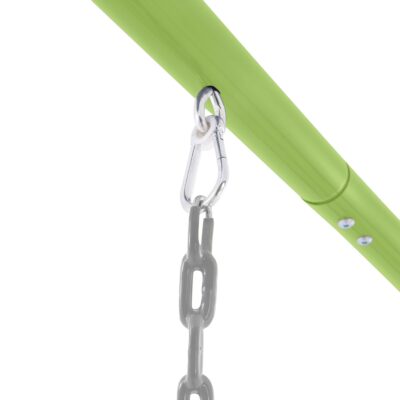 Intex 44113 - Altalena con Seggiolino Intercambiabile, Acciaio, Verde e Azzurro, 170x235x200 cm