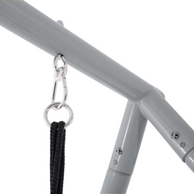 Intex 44126 - Altalena con Seggiolino e Dondolo Nido, Acciaio, Grigio, 254x235x200 cm
