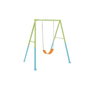 Intex 44113 - Altalena con Seggiolino Intercambiabile, Acciaio, Verde e Azzurro, 170x235x200 cm