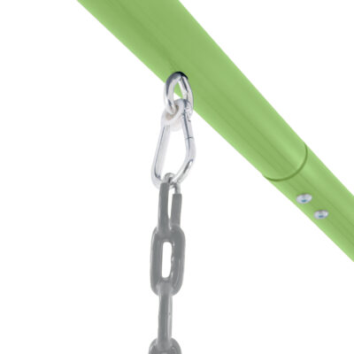 Intex 44130 - Altalena con Due Seggiolini, Dondolo e Trapezi, Acciaio, Verde e Azzurro, 465x249x203 cm