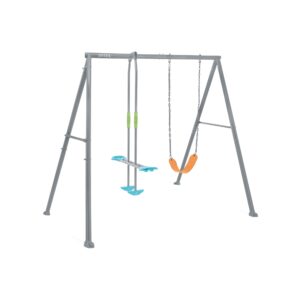Intex 44122 - Altalena con Seggiolino e Dondolo, Acciaio, Grigio, 249x249x203 cm