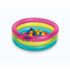 Intex 48674NP - Piscina Baby 3 Anelli con Palline Fun Ballz, Vinile, Multicolore, 86x25 cm