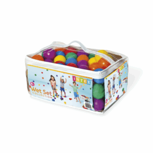 Intex 49602NP - Set 100 Palline Fun Ballz, Plastica, Multicolore, Ø 6,5 cm