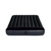 Intex 64142 - Materasso Gonfiabile Dura-Beam Pillow Rest Classic Piazza e Mezza, PVC, Nero, 137x191x25 cm