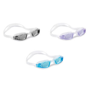 Intex 55682 - Occhialini Free Style Assortiti, 1 pezzo, Latex Free, Multicolore, 8 Anni