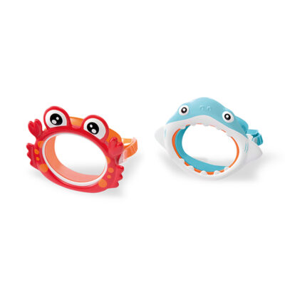 Intex 55915 - Maschera Fun Bimbo Assortiti, SqualettoGranchietto, 1 pezzo, Latex Free, Multicolore, 3 Anni