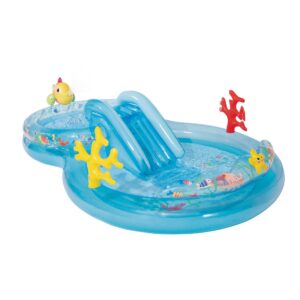 Intex 56143NP - Piscina Gonfiabile Play Center Under The Sea, con Palline, Vinile, Multicolore, 310x193x71 cm