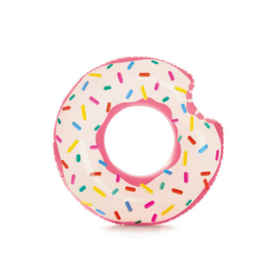 Intex 56265NP - Salvagente Gonfiabile Mare Donut Arcobaleno, Vinile, Multicolore, 94x23 cm
