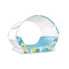 Intex 56294EU - Materassino Lounge Gonfiabile Mare Tropical, con Tettoia Parasole Removibile, PVC, Azzurro, 224x150x165 cm