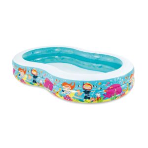Intex 56490NP - Piscina Gonfiabile Paradise, Vinile, Multicolore, 262x160x46 cm