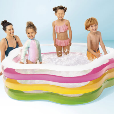Intex 56495NP - Piscina Stella, Vinile, Multicolore,  185x180x53 cm