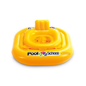 Intex 56587EU - Salvagente Mutandina Pool School Quadrato, Vinile, Giallo, 79x79 cm