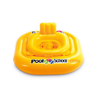 Intex 56587EU - Salvagente Mutandina Pool School Quadrato, Vinile, Giallo, 79x79 cm