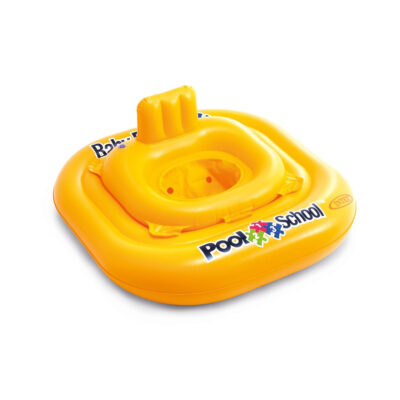 Intex 56587EU - Salvagente Mutandina Pool School Quadrato, Vinile, Giallo, 79x79 cm