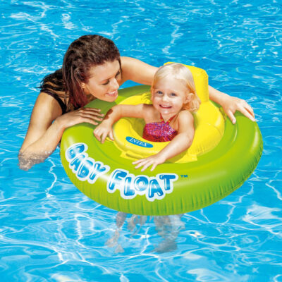Intex 56588EU - Salvagente Mutandina Fluo, Vinile, Verde e Giallo, 76 cm
