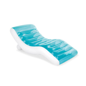 Intex 56874EU - Materassino Gonfiabile Mare Splash Lounge, Vinile, Azzurro, 191x99 cm