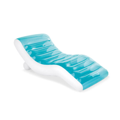 Intex 56874EU - Materassino Gonfiabile Mare Splash Lounge, Vinile, Azzurro, 191x99 cm