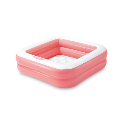 Intex 57100NP - Piscina Gonfiabile Baby  Quadarata Assortiti, Vinile, Multicolore, 86x86x25 cm