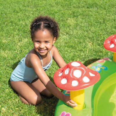 Intex 57154NP - Piscina GonfiabilePlay Center Garden, Vinile, Multicolore, 290x184x104 cm