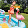 Intex 57161NP - Piscina Gonfiabile Play Center Avventure nella Giungla, Vinile, Multicolore, 244x198x71 cm