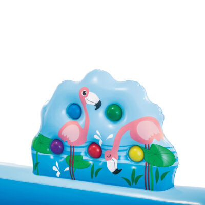 Intex 57161NP - Piscina Gonfiabile Play Center Avventure nella Giungla, Vinile, Multicolore, 244x198x71 cm