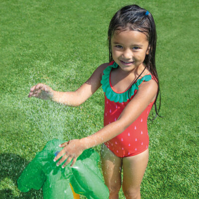 Intex 57166NP - Piscina Gonfiabile Play Center Dinosauri, Vinile, Multicolore, 191x152x58 cm