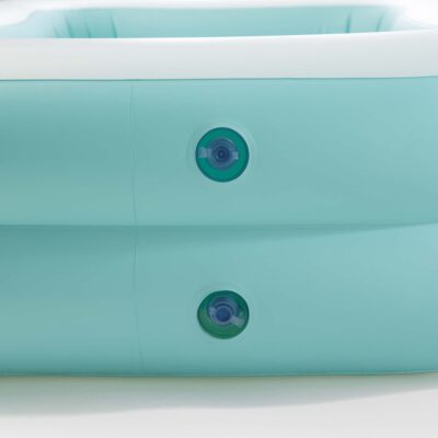 Intex 57181NP - Piscina Gongiabile Family Rettangolare, Vinile, Multicolore, 229x152x48 cm