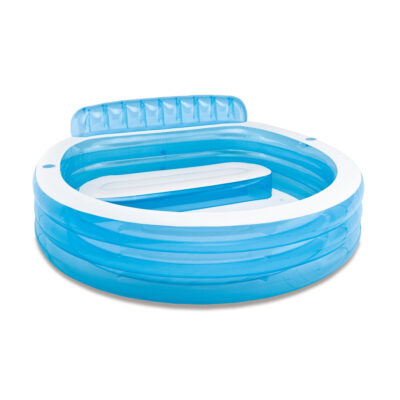 57190NP_1.jpg Intex 57190NP - Piscina Gonfiabile Family Lounge, Vinile, Multicolore, 229x218x79 cm
