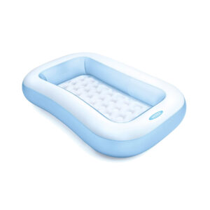 Intex 57403NP - Piscina Gonfiabile Rettangolare Azzurro, Vinile, Azzurro, 166x100x25 cm