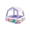 Intex 57470NP - Piscina Gonfiabile Acquario con Tettoia Removibile, Vinile, Multicolore, 157x157x122 cm