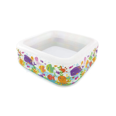 Intex 57471NP - Piscina Gonfiabile Acquario Assortiti, Vinile, Multicolore,159x159x50 cm