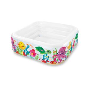 Intex 57471NP - Piscina Gonfiabile Acquario Assortiti, Vinile, Multicolore,159x159x50 cm