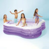 Intex 57495NP - Piscina Gonfiabile Family Quadrata, Vinile, Multicolore, 229x229x56 cm