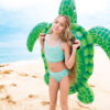 Intex 57524NP - Cavalcabile Gonfiabile Mare Tartaruga, Vinile, Verde, 150x127 cm