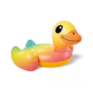 Intex 57556NP - Cavalcabile Gonfiabile Mare Papera, Vinile, Multicolore, 147x147x81 cm