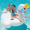 Intex 57562NP - Cavalcabile Gonfiabile Mare Cigno Maestoso, Vinile, Bianco, 142x137x99 cm