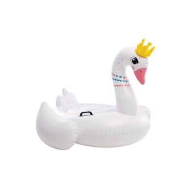 Intex 57562NP - Cavalcabile Gonfiabile Mare Cigno Maestoso, Vinile, Bianco, 142x137x99 cm