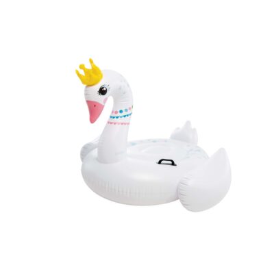 Intex 57562NP - Cavalcabile Gonfiabile Mare Cigno Maestoso, Vinile, Bianco, 142x137x99 cm