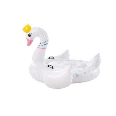 Intex 57562NP - Cavalcabile Gonfiabile Mare Cigno Maestoso, Vinile, Bianco, 142x137x99 cm