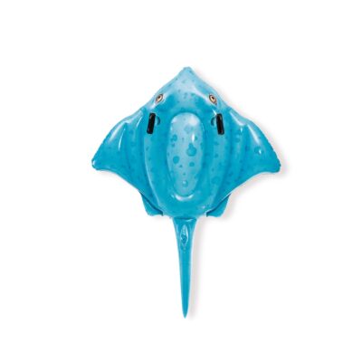 Intex 57576NP - Cavalcabile Gonfiabile Mare Manta, Vinile, Azzurro, 185x145 cm