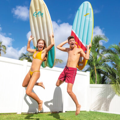 Intex 58152EU - Materassino Gonfiabile Mare Tavola Surf Assortiti, Vinile, Multicolore, 178x69 cm