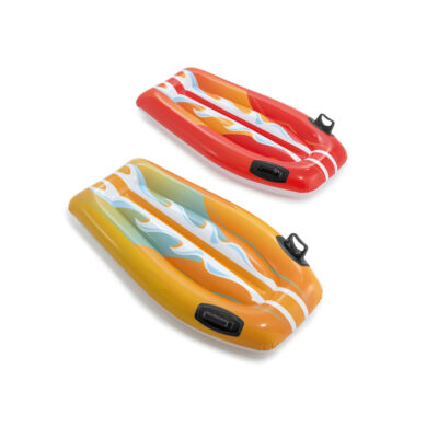 Intex 58165EU - Materassino Gonfiabile Mare Tavola Nuoto Rider Assortiti, Vinile, Multicolore, 112x62 cm